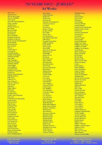 20jaar Nicc postkaart